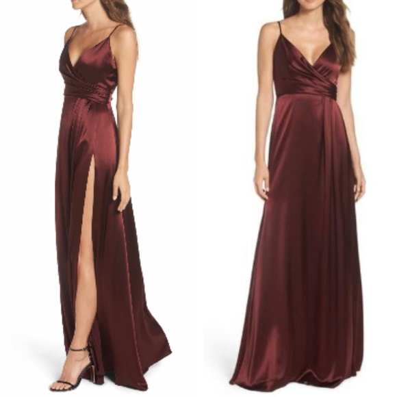 jill jill stuart wrap gown